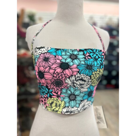 Salt & Cove Pink Floral Tankini in M - Picture 1 of 1